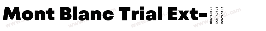 Mont Blanc Trial Ext字体转换